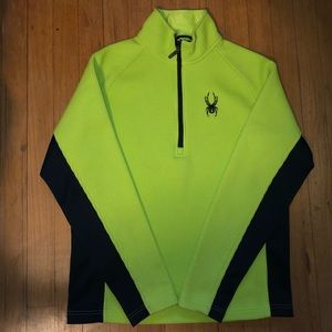 Men’s Spyder 1/4 Zip Fleece Pullover Size Small